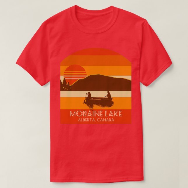 T-shirt Moraine Lake Alberta Canada (Design devant)