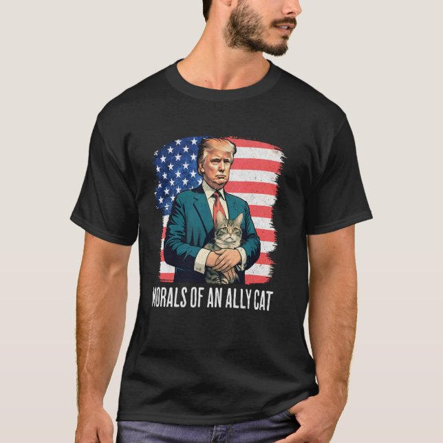 T-shirt Morale d'un chat allié (Devant)