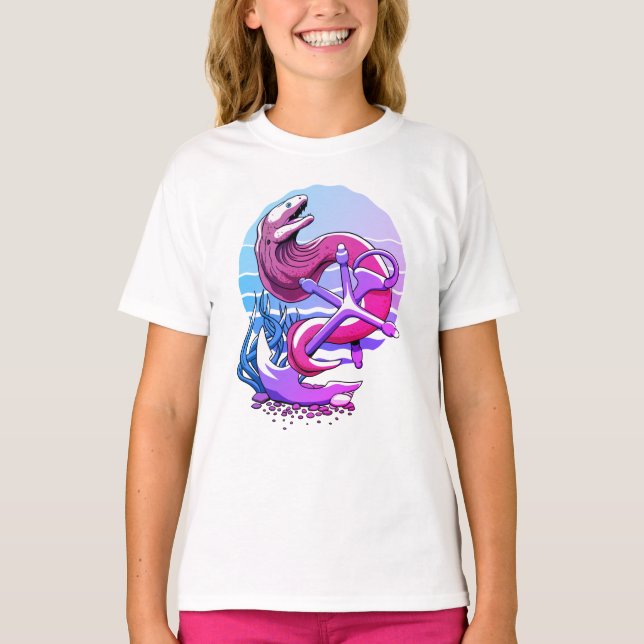 T-shirt Moray Eel et Ancre (Devant)