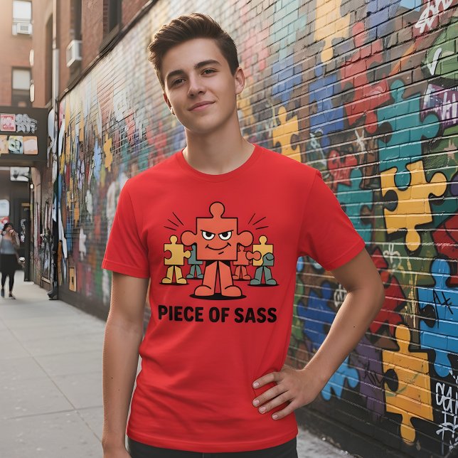 T-shirt Morceau de Sass – Création de personnage de puzzle (Créateur téléchargé)