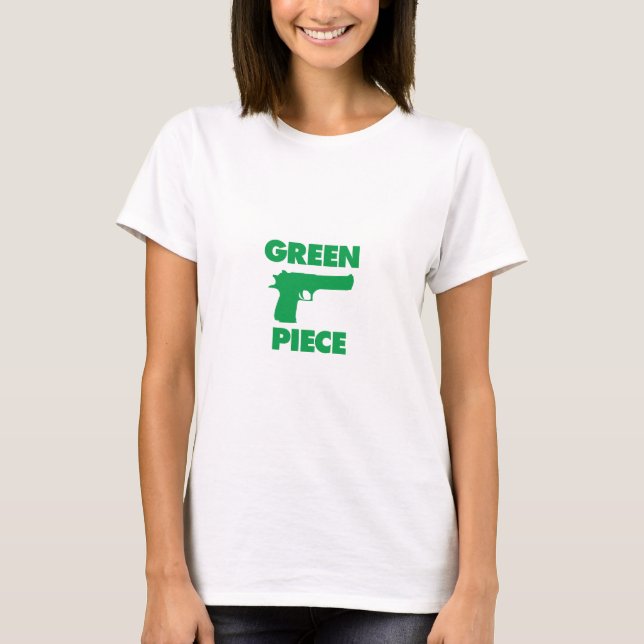 T-shirt Morceau vert (Devant)