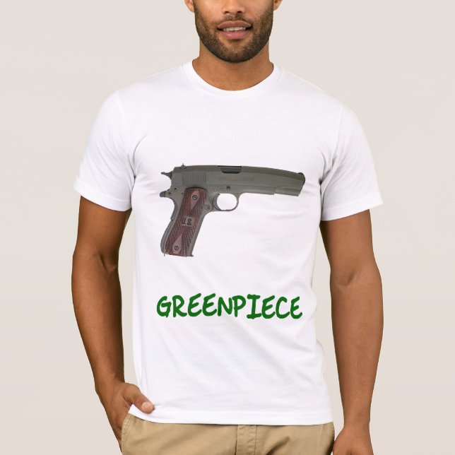 T-shirt Morceau vert (Devant)
