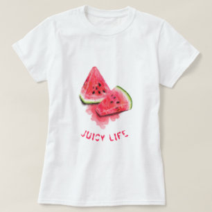 T-shirt Morceaux de pastèque juteux sucrés Ajoutez votre t