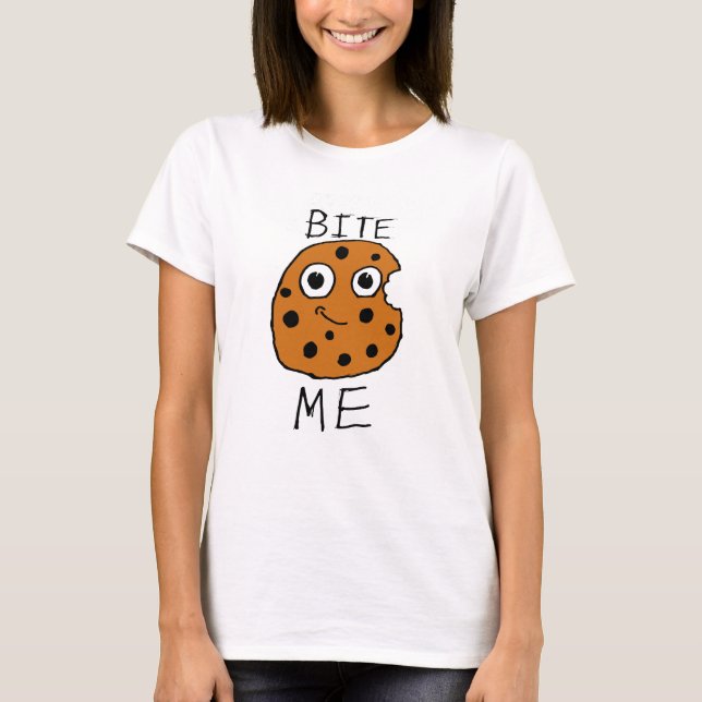 T-shirt Mordez-moi biscuit (Devant)