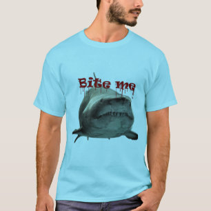 T-shirt Mordez-moi ! Laissez le requin leur dire