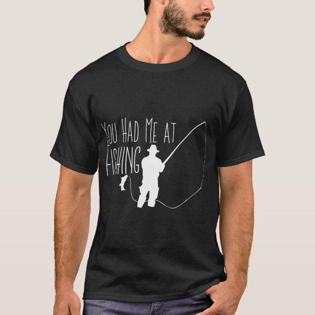 T-shirt Mords Moi Cadeau pour le Pêcheur (Devant)