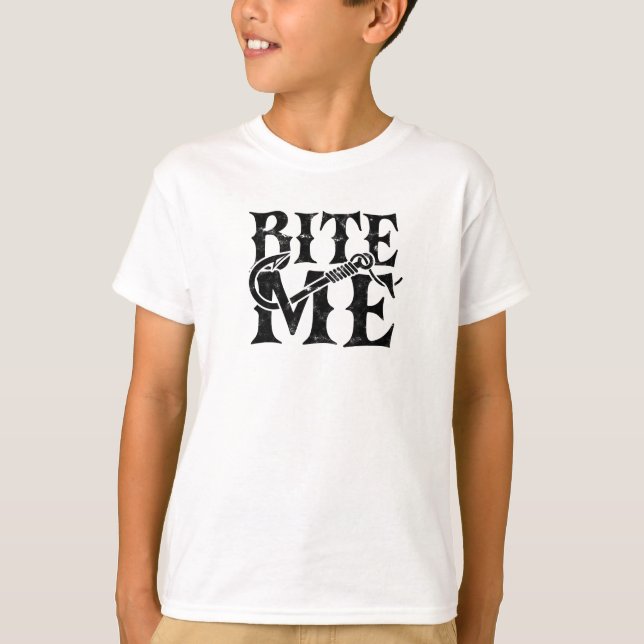 T-shirt Mords-moi - pêcheur (Devant)