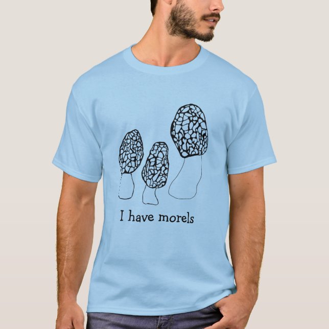T-shirt Morels Champignons Fun Fungi PERSONNALISER IT (Devant)