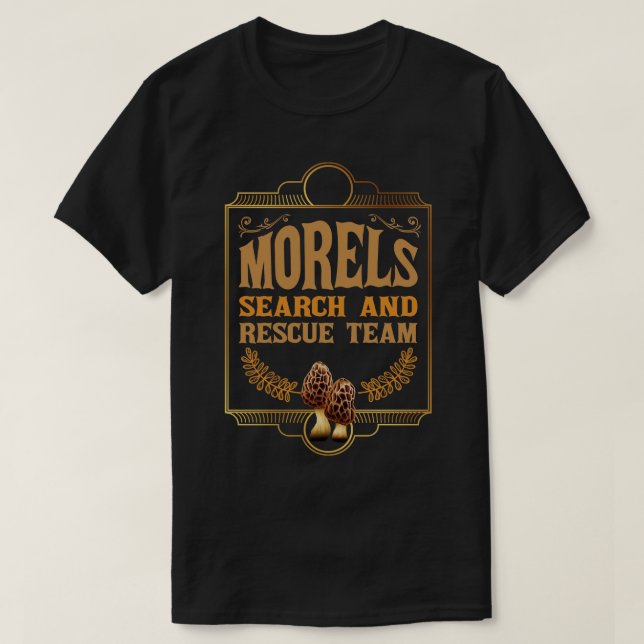 T-shirt Morels Recherche Et Secourt Équipe Chasse Aux Cham (Design devant)