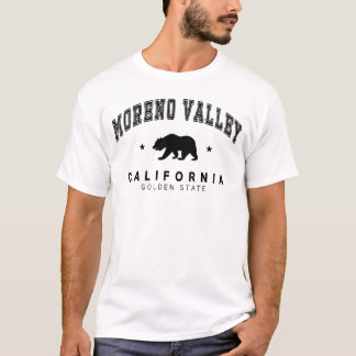 T-shirt Moreno Valley Hommes - Design Ours Brun Blanc