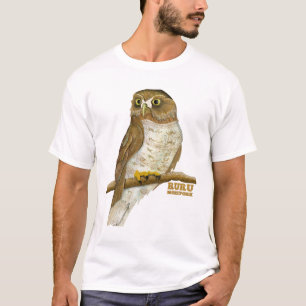 T-shirt Morepork Ruru Oiseau de Nouvelle-Zélande
