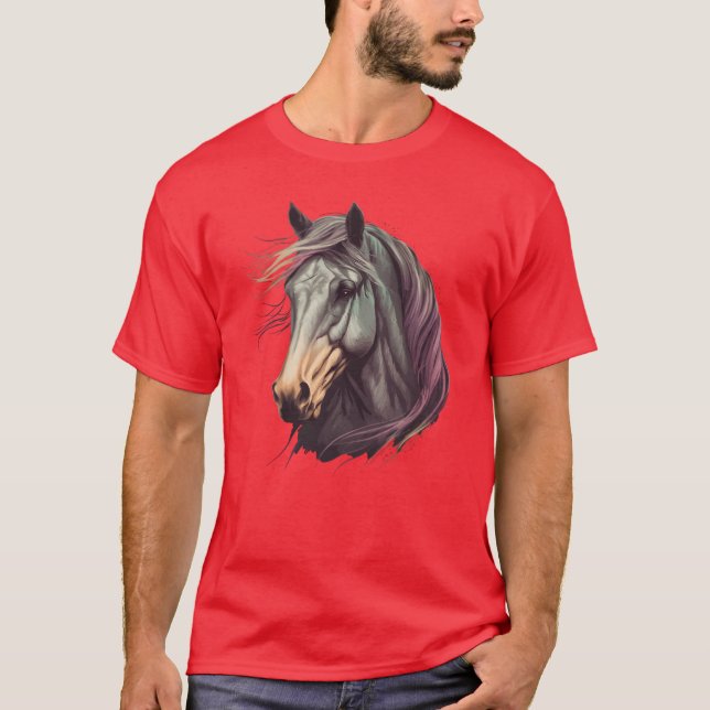 T-shirt Morgan Horse rétro (Devant)