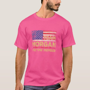T-shirt Morgan Nom de famille Shirt Team Morgan Membre à v