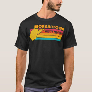 T-shirt Morgantown Virginie-Occidentale Vintage désorganis
