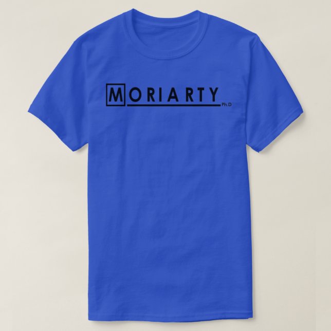T-shirt Moriarty Ph.D Noir 2 (Design devant)