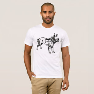 T-Shirt Moriz Jung Pitbull Art Minimaliste