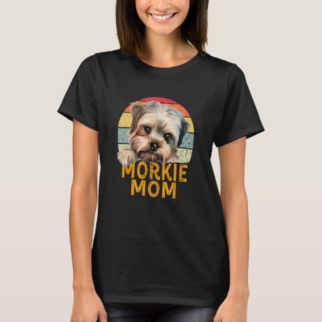 T-shirt Morkie Dog Mom Retro  Dogs My Cardio Dog (Devant)