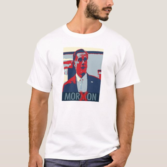 T-shirt mormon de débile de Mitt Romney (Devant)