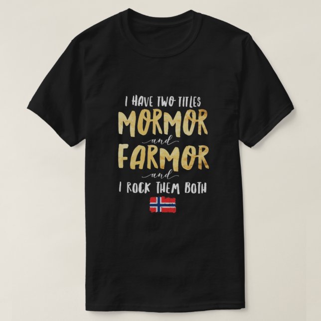 T-SHIRT MORMOR ET AGRICULTEUR (Design devant)