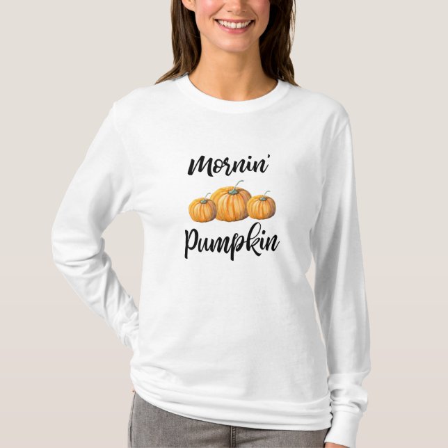 T-shirt Mornin Citrouille (Devant)