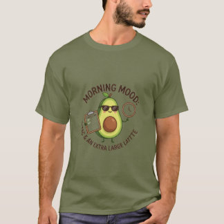 T-shirt Morning Mood Avocat Extra Large Latte