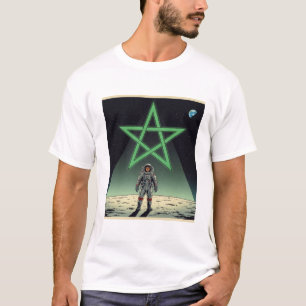 T-shirt Moroccan Star on the Moon - Vintage Art