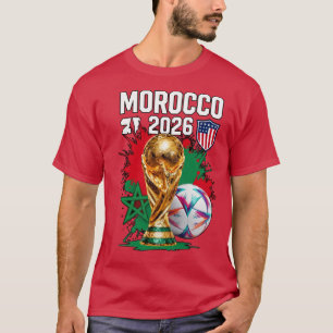 T-shirt Morocco 2026 Soccer Dreams – Moroccan Football Fan