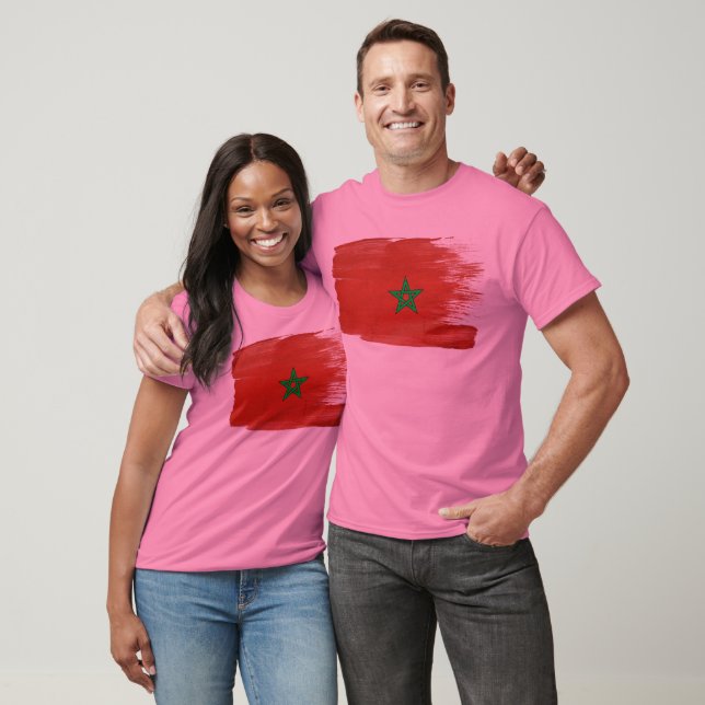 T-shirt Morocco Flag (Unisexe)