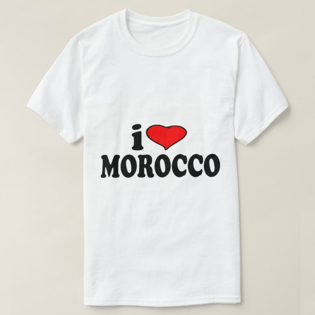 T-shirt Morocco I Love Morocco (Design devant)