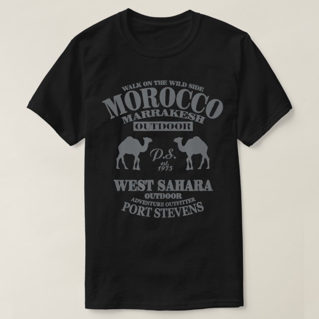 T-shirt Morocco  Marrakech  Sahara  (Design devant)