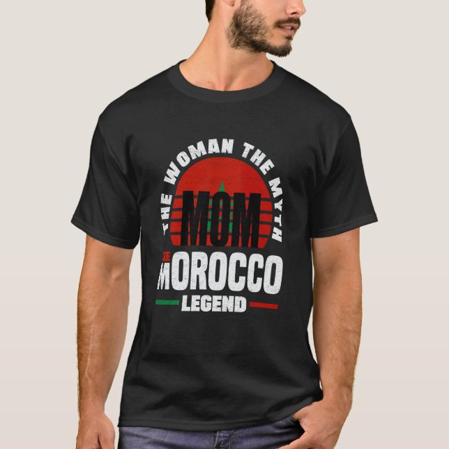 T-shirt Morocco Moroccan Morocco Flag Mothers Day (Devant)