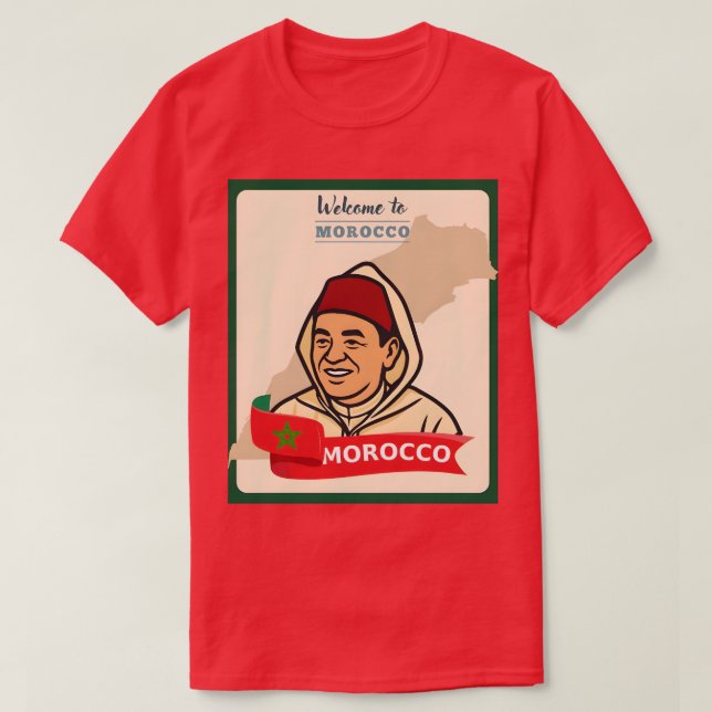 T-shirt Morocco National Football Team (Atlas Lions) 2025 (Design devant)