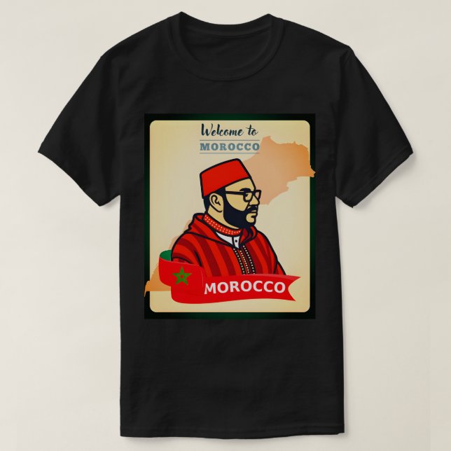T-shirt Morocco National Football Team (Atlas Lions) 2025 (Design devant)