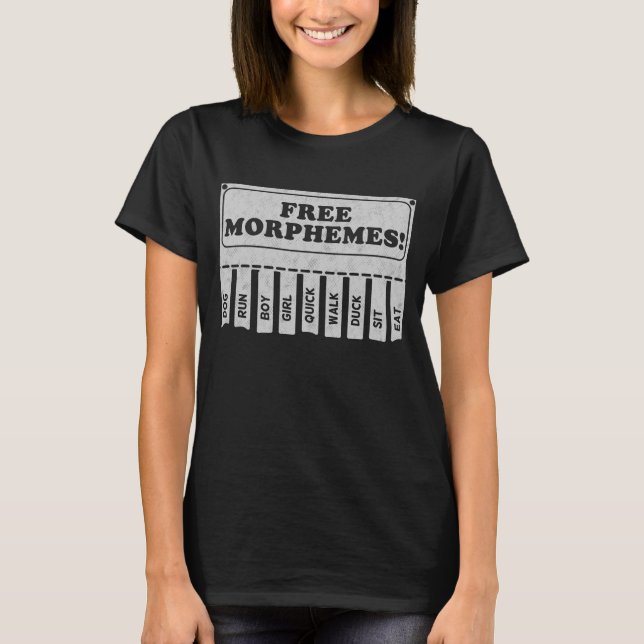 T-shirt Morphèmes libres (Devant)