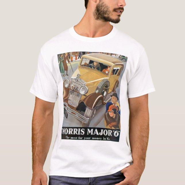 T-shirt Morris Annonce automobile majeure "6" (Devant)