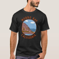 Morro Bay California Retro Cercle en détresse
