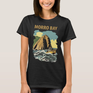 T-shirt Morro Bay Californie Rock Rétro Voyage