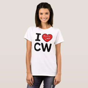T-shirt Morse Code Love - CW Whispering Waves