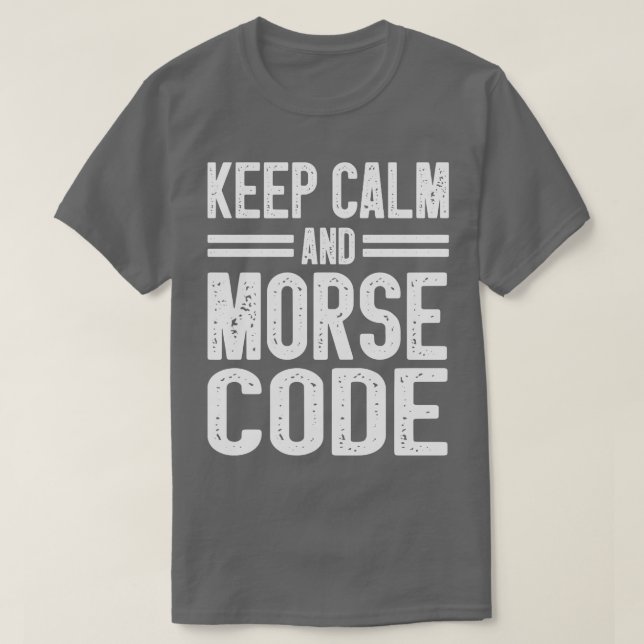 T-shirt Morse Code Radio Ham Amateur Radio Opérateur Cadea (Design devant)