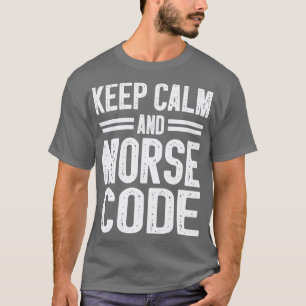 T-shirt Morse Code Radio Ham Amateur Radio Opérateur Cadea