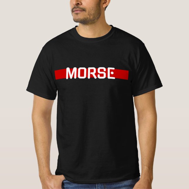 T-shirt Morse Code Red Line - Radio amateur (Devant)