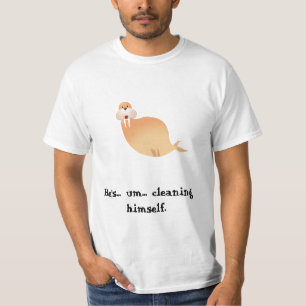 T-shirt morse, il est… um… le nettoyage lui-même
