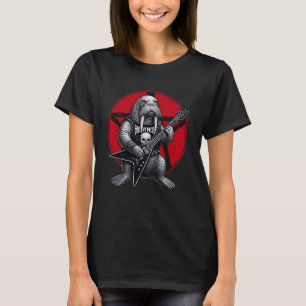 T-shirt Morse Métal Lourd Guitare Rock Amoureux des Animau