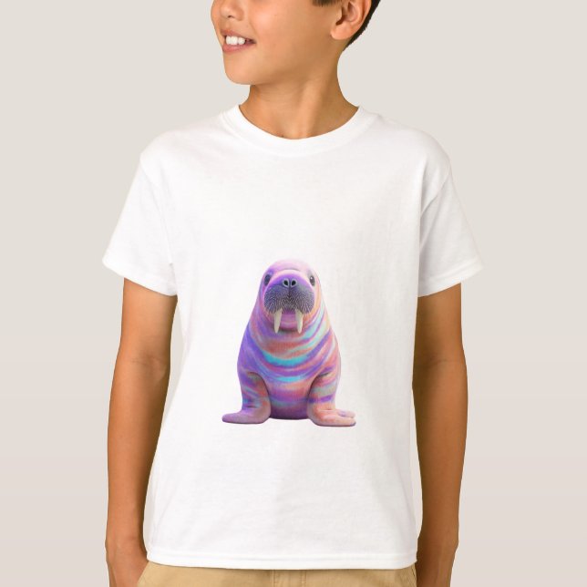 T-shirt Morse Psychédélique Pastel Enfants (Devant)