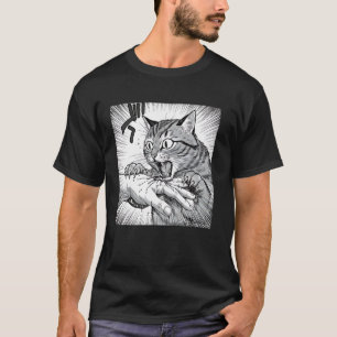 T-shirt Morsure de chat drôle pour hommes femmes