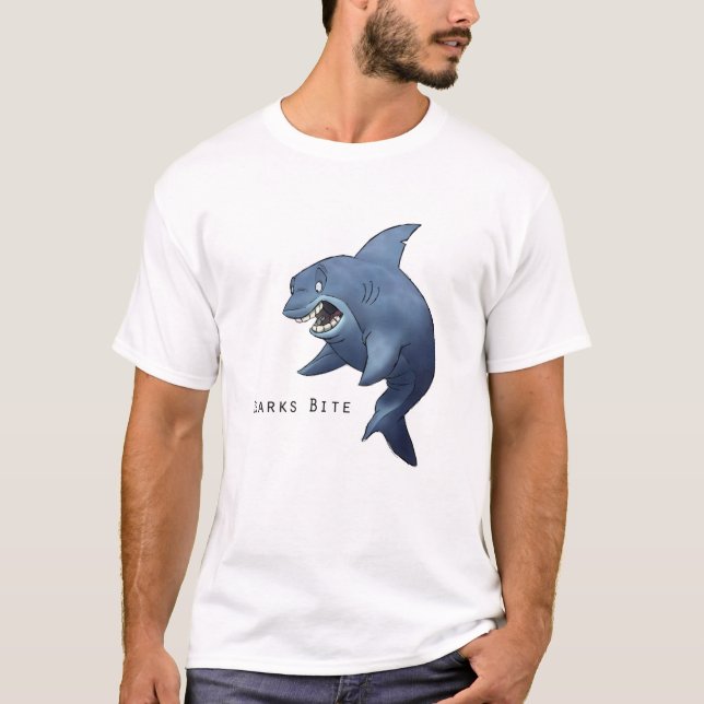 T-shirt Morsure de requins (Devant)