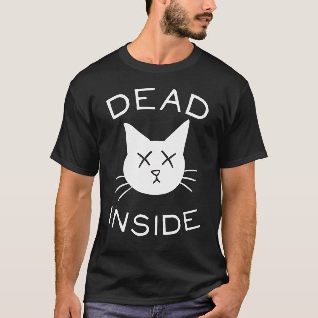 T-shirt Mort à l'intérieur  Chat  Sentiment vaincu 1 (Devant)