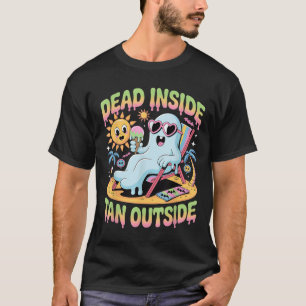 T-shirt Mort À L'Intérieur De Tan À L'Extérieur Du Fantôme