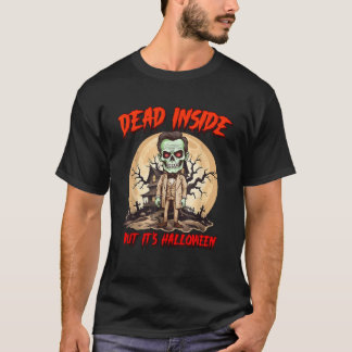 T-shirt Mort à l'intérieur mais c'est Halloween Abe Lincol