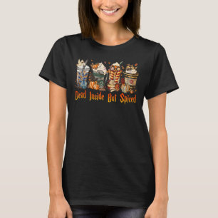 T-shirt Mort à l'intérieur mais épicé Citrouille épice Lat